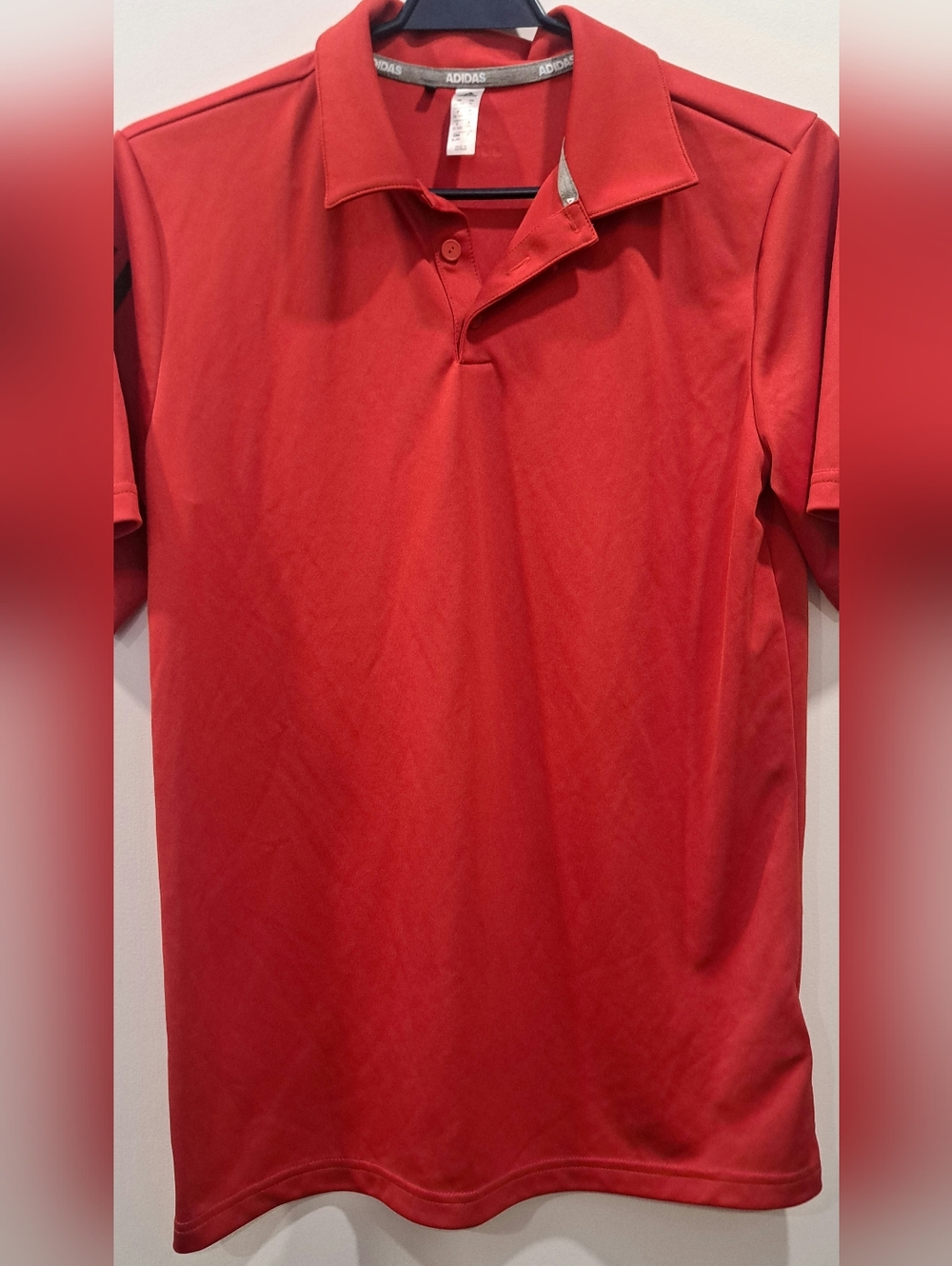 adidas Red Men's Polo Shirt